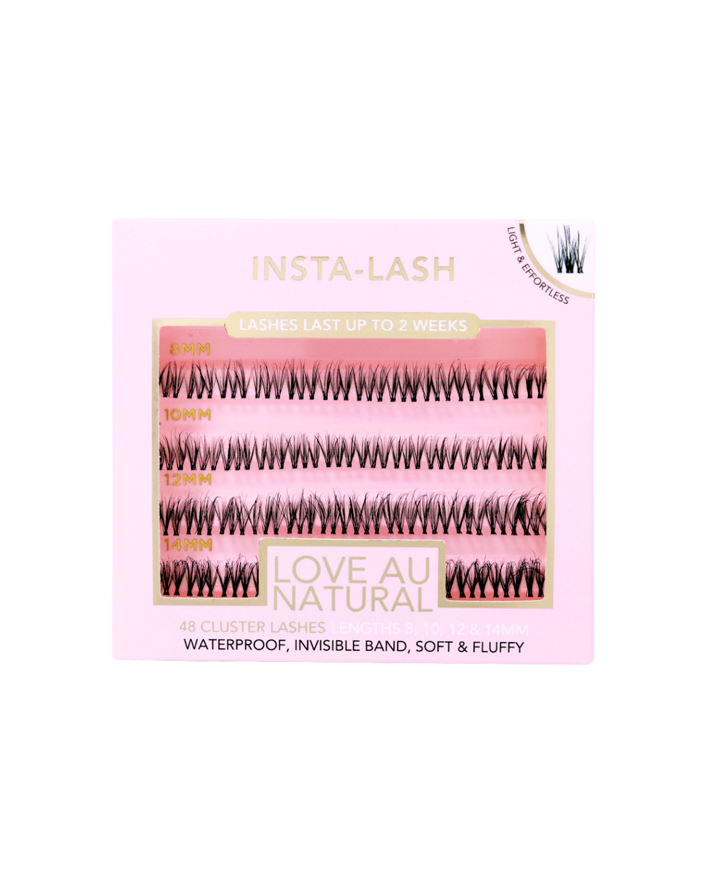 Love Au Natural, Cluster Lash Extensions