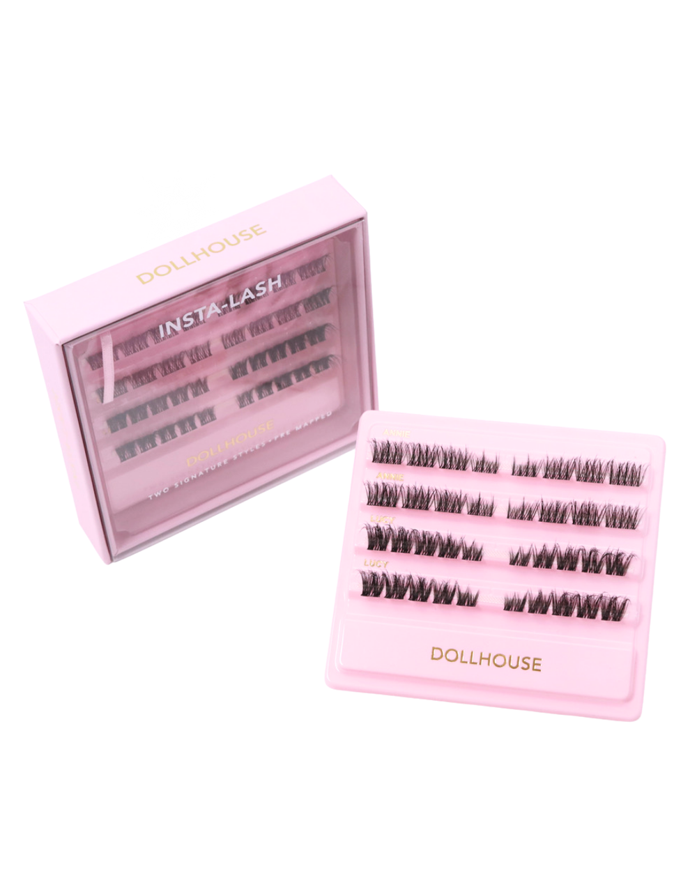 Dollhouse Duo, Pre Mapped Cluster Lash Extensions