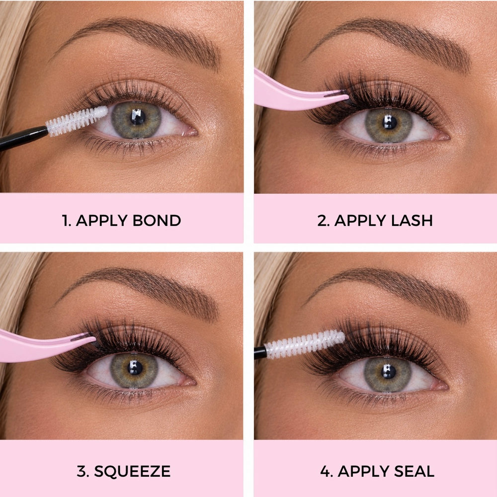 Dollhouse Duo, Pre Mapped Cluster Lash Extensions